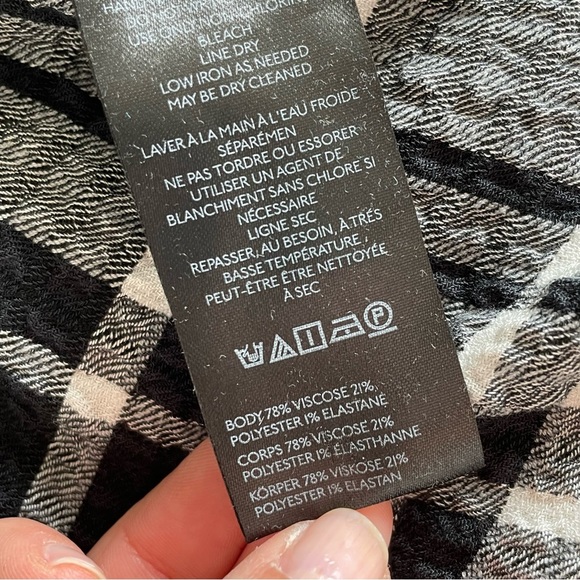 Anthropologie Pilcro Hadley relaxed Plaid Blouse L - Picture 8 of 10